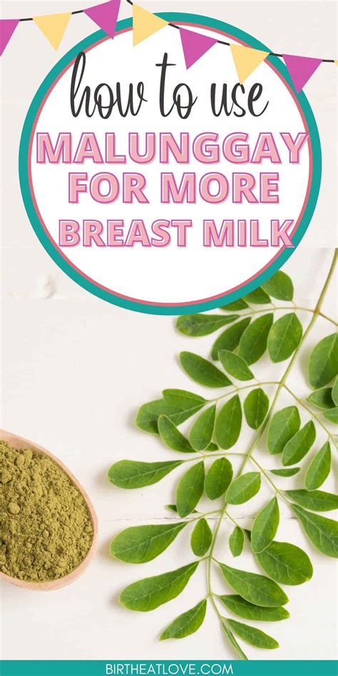 Malunggay for Breastfeeding .